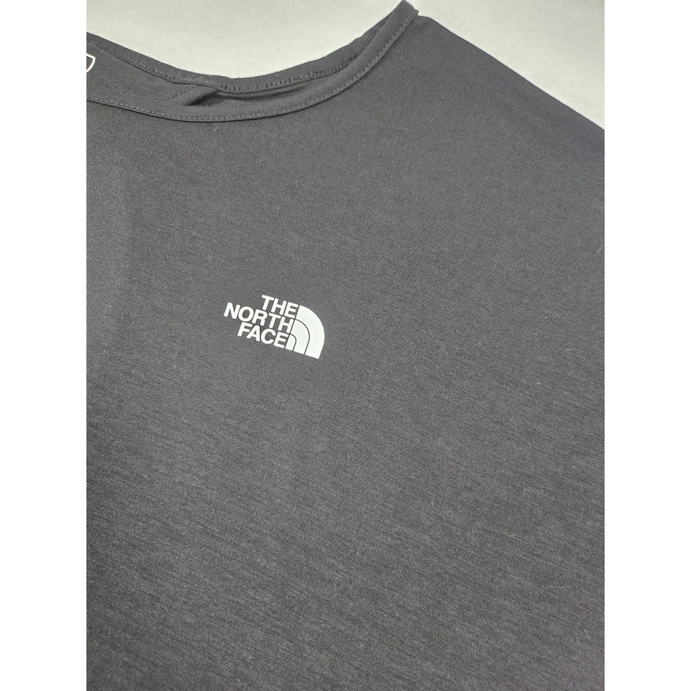 The North Face Womens Black Short Sleeve Keyhole Back Active Hiking Crop Top Med - Picture 5 of 9
